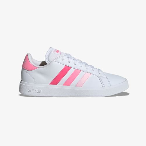 Tenis Adidas Ground Court Base Mujer Rosado
