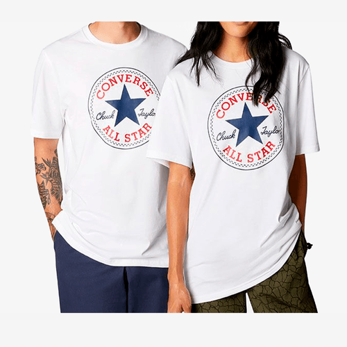Camiseta Converse Go To All Stars Unisex Blanco Estampado