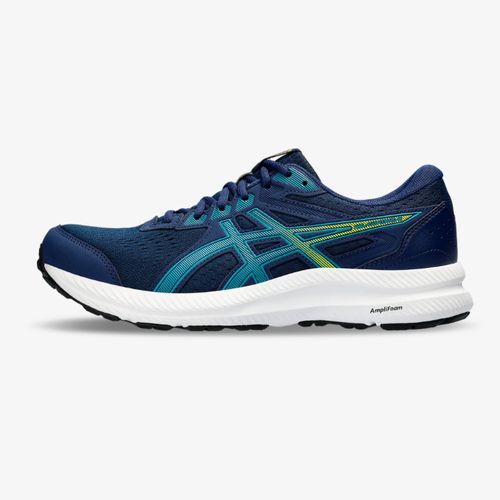 Tenis Asics Gel Contend 8 Hombre Azul Amarillo