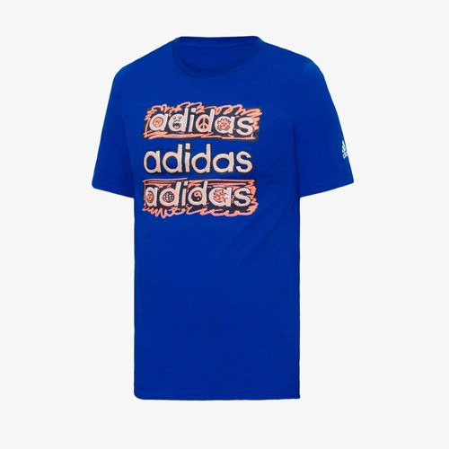 Camiseta Adidas Doodle Hombre Azul