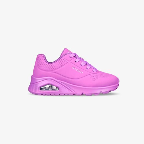 Tenis Skechers Uno Gen 1 Neon Glow Nina Morado
