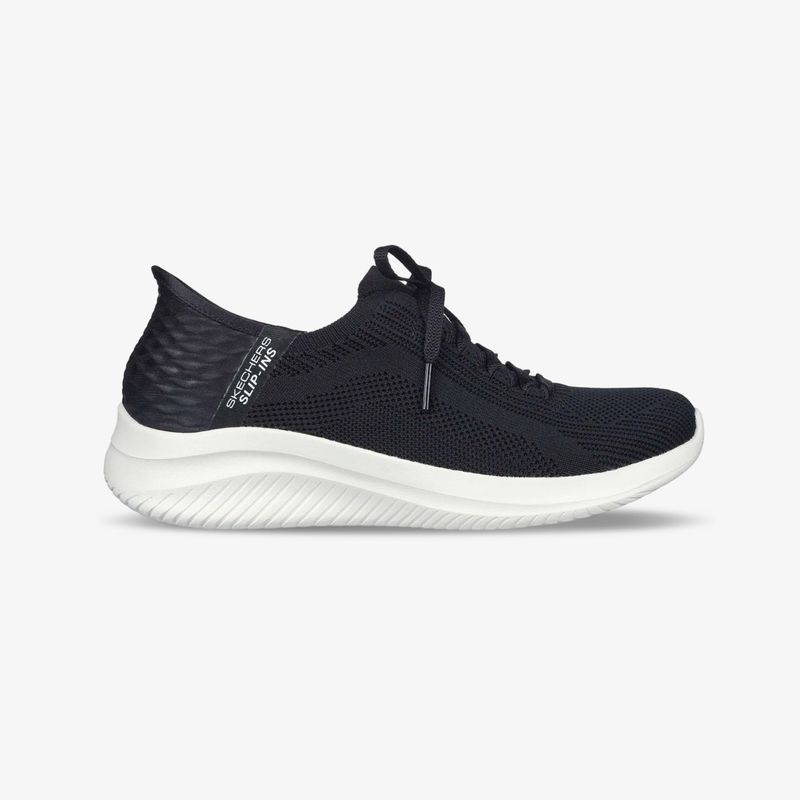 149710-BLK-Tenis-Skechers-Ultra-Flex-3-0-Mujer-Blanco-Negro-1