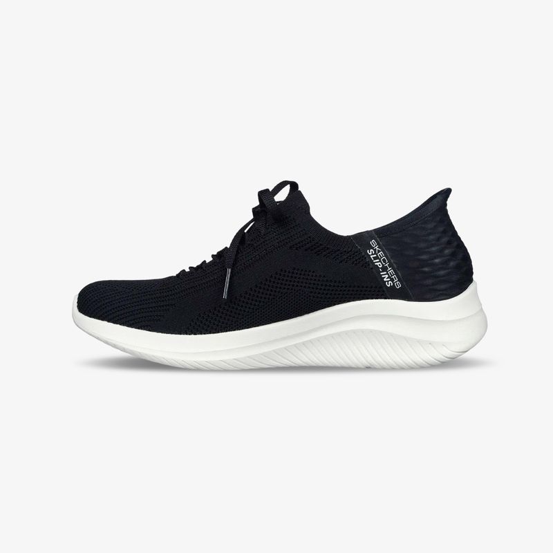 149710-BLK-Tenis-Skechers-Ultra-Flex-3-0-Mujer-Blanco-Negro-2