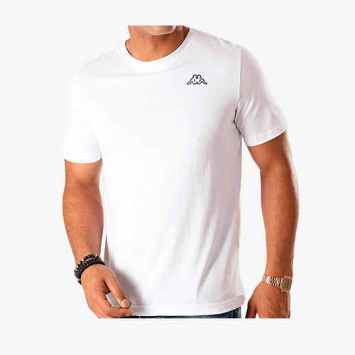 Camiseta Kappa Hombre Blanco