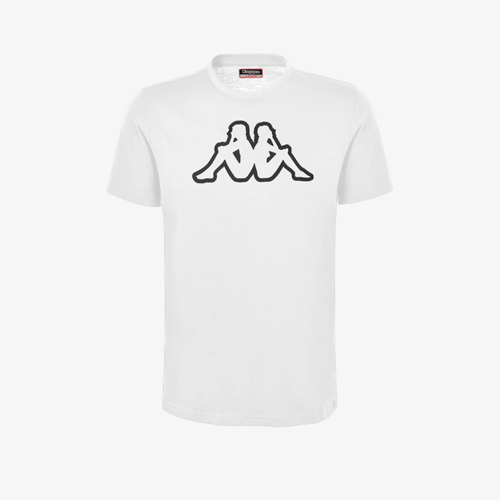 Camiseta Kappa Hombre Blanco Estampado