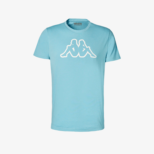 Camiseta Kappa Hombre Azul Estampado