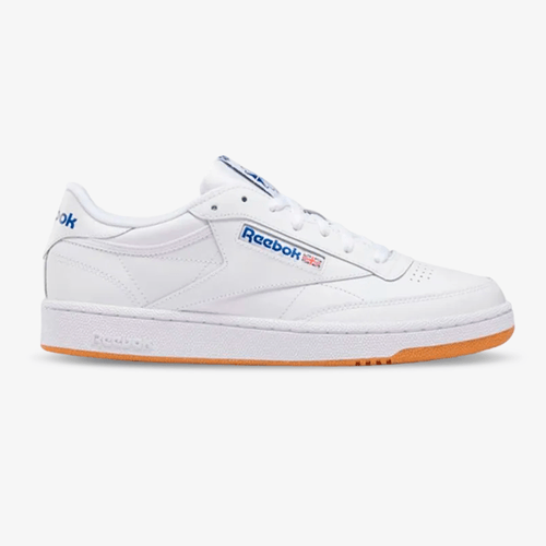 Tenis Reebok CLUB C 85 Hombre Blanco Azul