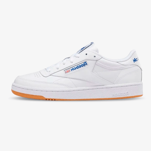 Tenis Reebok CLUB C 85 Hombre Blanco Azul