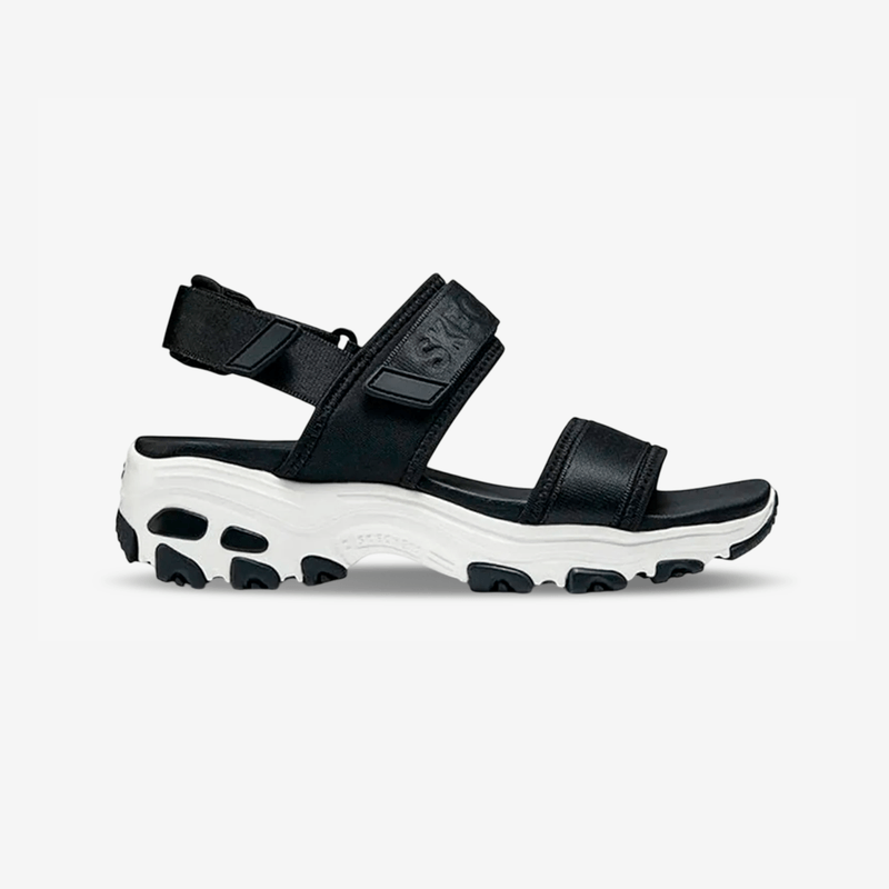 119853-BLK-chanclas-skechers-mujer-negro-blanco-1