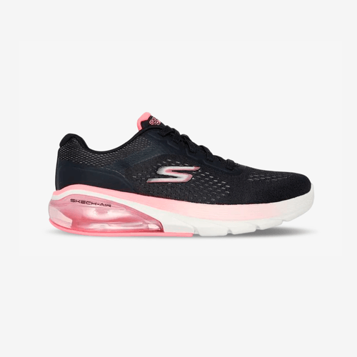 Tenis Skechers Walk Air 3.0 Mujer Negro Rosado