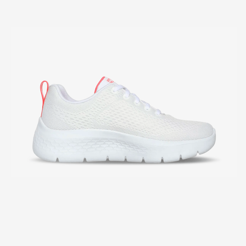 Tenis Skechers Go Walk Flex Mujer Blanco Rosado