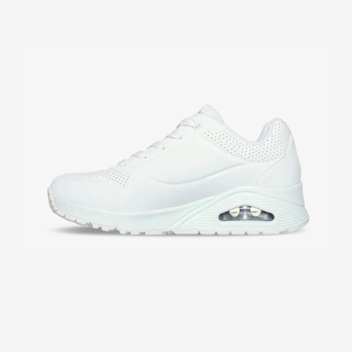 Tenis Skechers Uno Love Mujer Blanco Estampado
