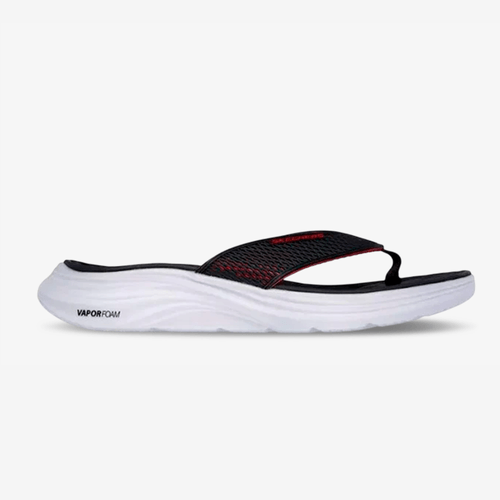 Sandalias Skechers Vapor Foam Negro Rojo