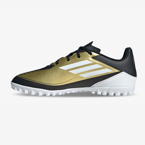 Guayos Sintetica Adidas Club Messi Hombre Dorado