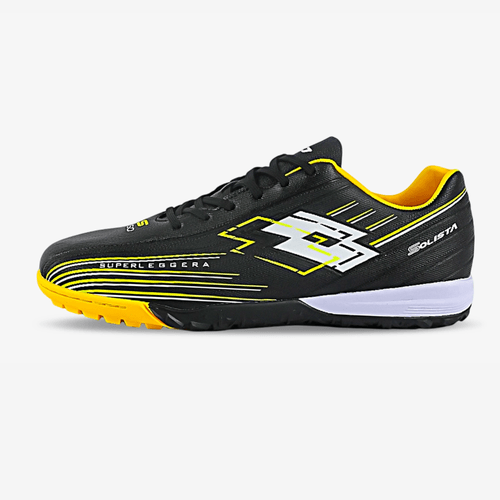 Guayos Lotto Solista Hombre Negro Amarillo