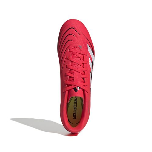Guayos Adidas Predator Club FG/MG Unisex Rojo Blanco