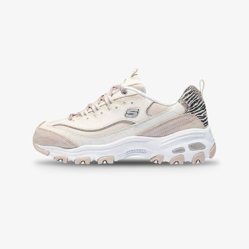 Tenis Skechers D'Lites GoldenChic Beige Rosado