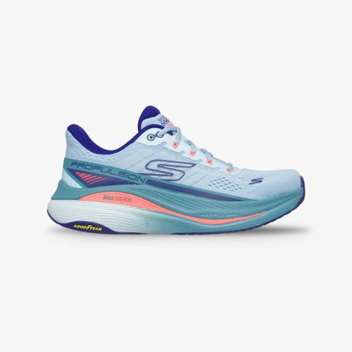 Tenis Skechers Mujer Moda Max Cushioning Propulsion Azul