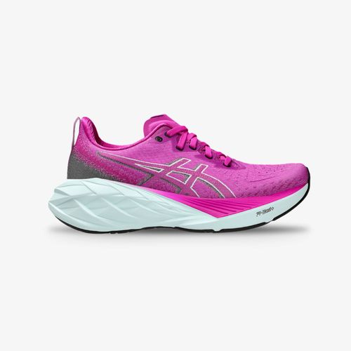 Tenis Asics Novablast 4 Mujer Fucsia Blanco