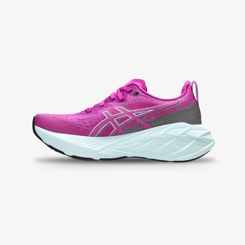 Tenis Asics Novablast 4 Mujer Fucsia Blanco