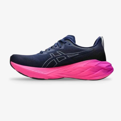 Tenis Asics Novablast 4 Hombre Azul Fucsia