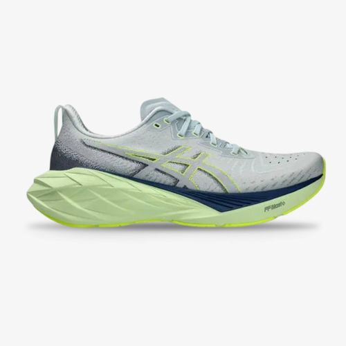 Tenis Asics Novablast 4 Hombre Gris Azul