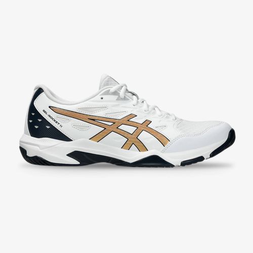 Tenis Asics Gel Rocket 11 Hombre Blanco Negro