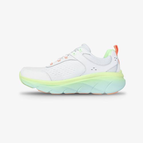 Tenis Skechers D'Lux Walker 2.0 Mujer Blanco Multicolor