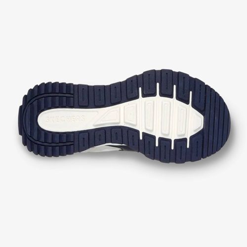 Tenis Skechers Fury Lace Hombre Blanco Azul