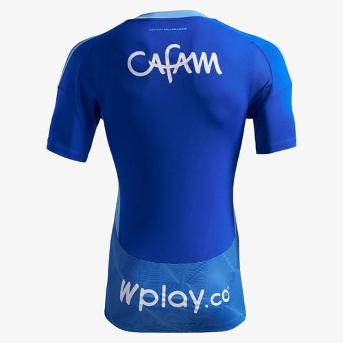 Camiseta Adidas Millonarios 2025 Hombre Azul Blanco