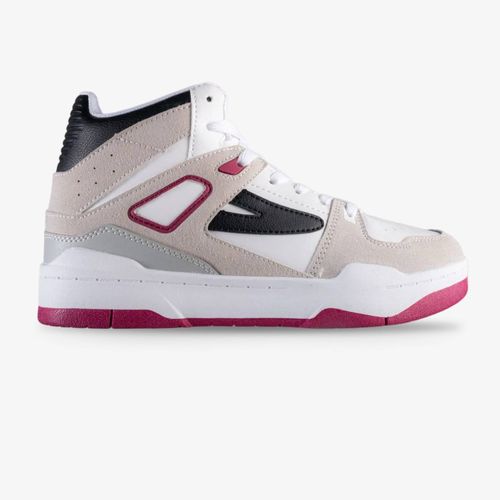 Tenis Fila Groster Hombre Blanco Gris Rojo