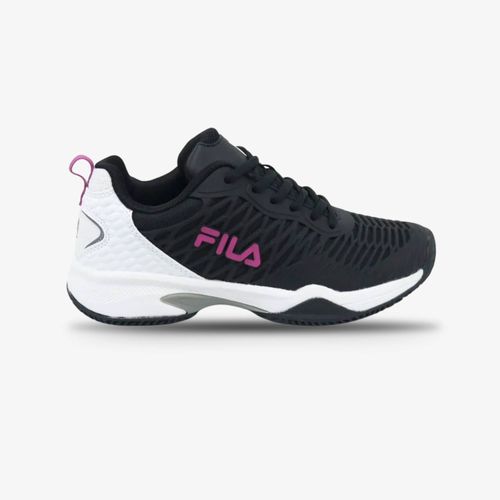 Tenis Fila Court Glide Mujer Negro Morado