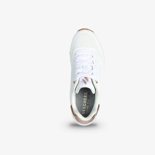 Tenis Skechers Uno Gen1 Shimmer Away Junior Blanco