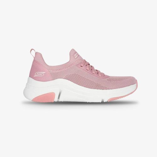 Tenis Skechers Bobs Sparrow Flex Mujer Rosa Blanco
