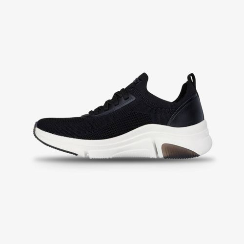 Tenis Skechers Bobs Sparrow Flex Mujer Negro Blanco