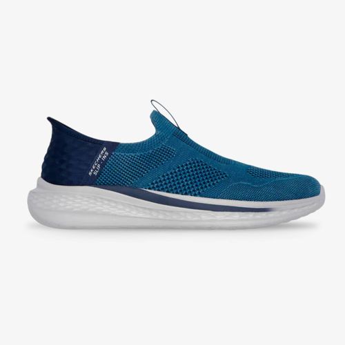 Tenis Skechers Slip-Ins Relaxed Fit Hombre Azul