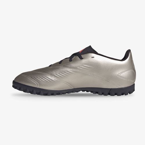 Guayos Sintético Adidas Predator Club Plateado Negro