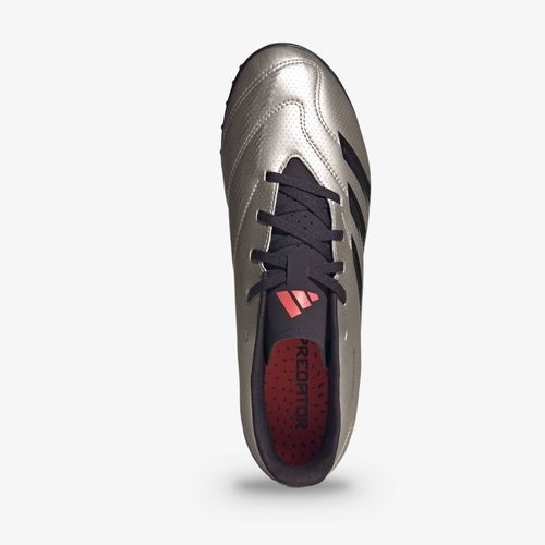 Guayos Sintético Adidas Predator Club Plateado Negro