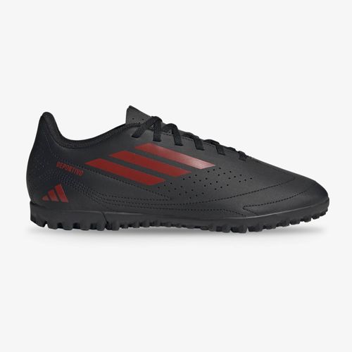 Guayos Sintética Adidas Deportivo III Hombre Negro Rojo