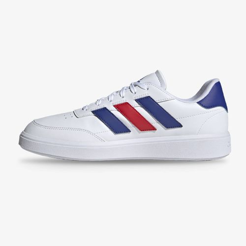 Tenis Adidas Courtblock Unisex Blanco Rojo Azul