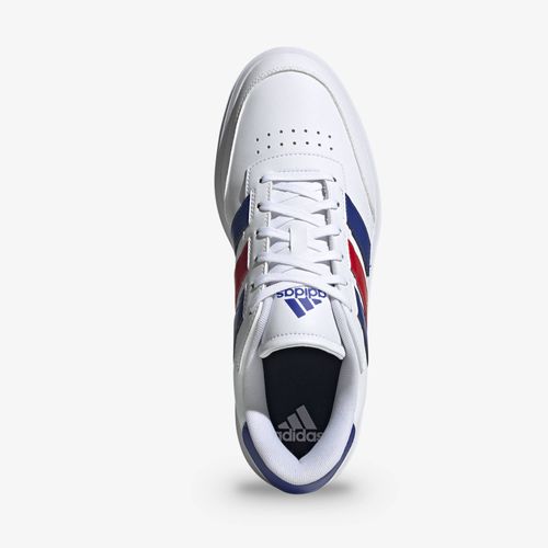Tenis Adidas Courtblock Unisex Blanco Rojo Azul