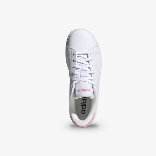 Tenis Adidas Advantaje Base 2.0 Junior Blanco Rosado