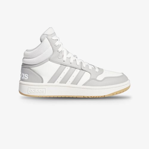 Tenis Adidas Hoops 3.0 Mid Classic Mujer Blanco Gris