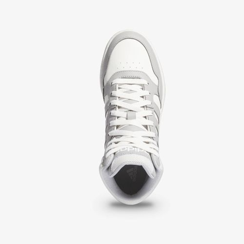 Tenis Adidas Hoops 3.0 Mid Classic Mujer Blanco Gris