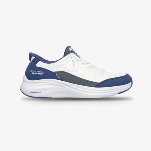 Tenis Skechers Slips-Ins Contour Foam Mujer Blanco Azul