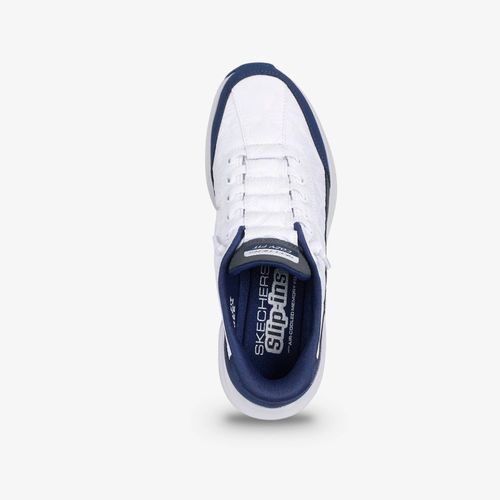 Tenis Skechers Slips-Ins Contour Foam Mujer Blanco Azul