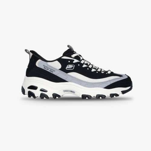 Tenis Skechers D'Lites Mujer Negro Blanco