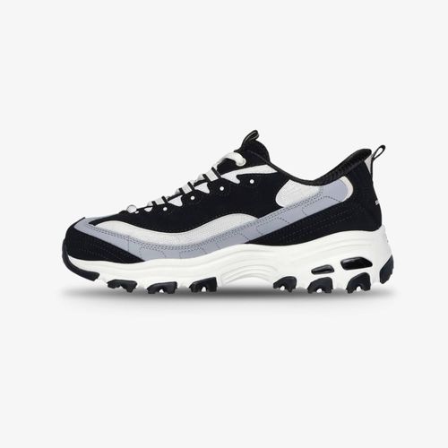 Tenis Skechers D'Lites Mujer Negro Blanco