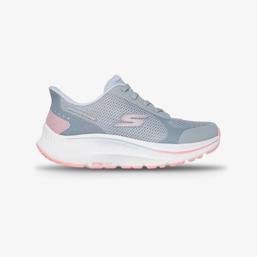 Tenis Skechers Go Run Consistent 2.0 Mujer Gris Rosado