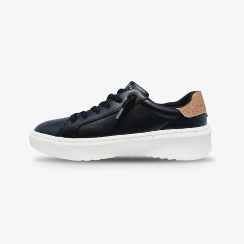 Tenis Skechers Courtbreak Mujer Negro Blanco